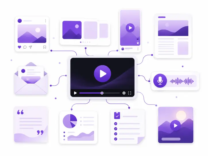 How to Repurpose One YouTube Video Into 10 Pieces of Content